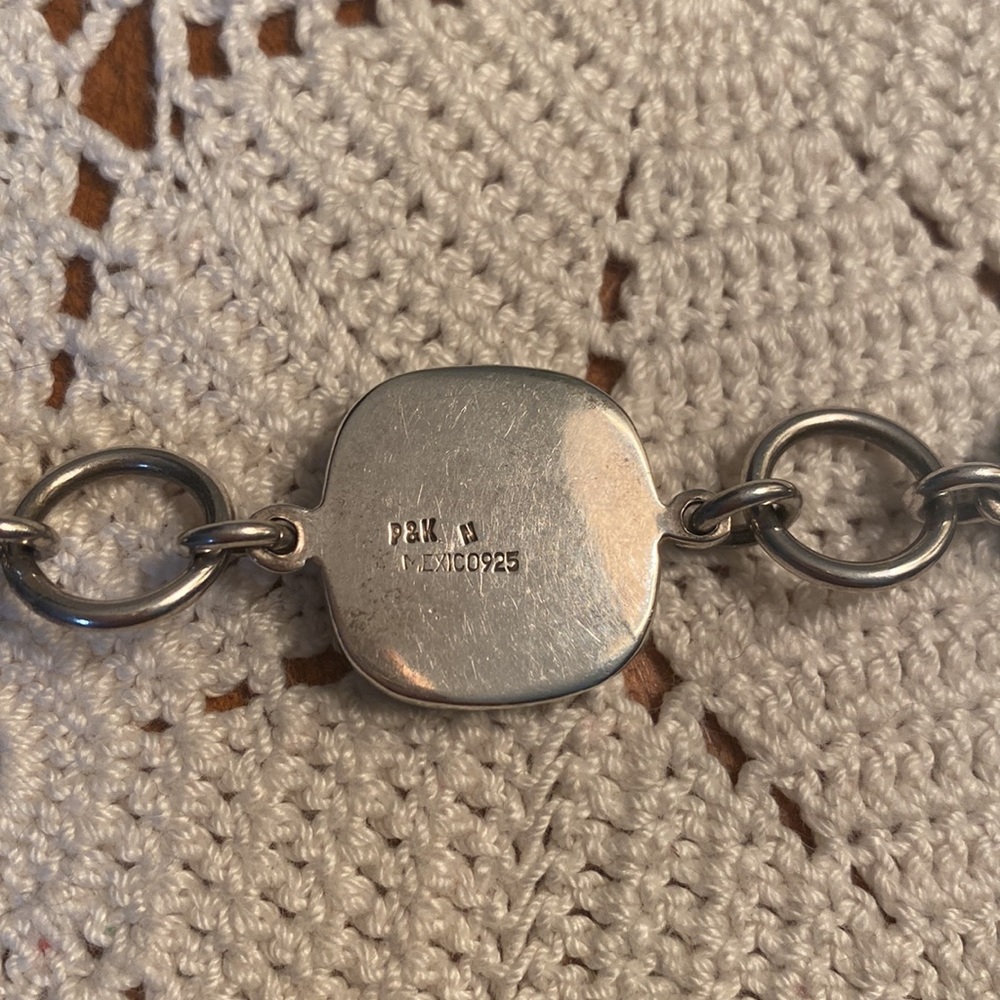 Vintage .925 silver tie dye bracelet - Picture 7 of 8